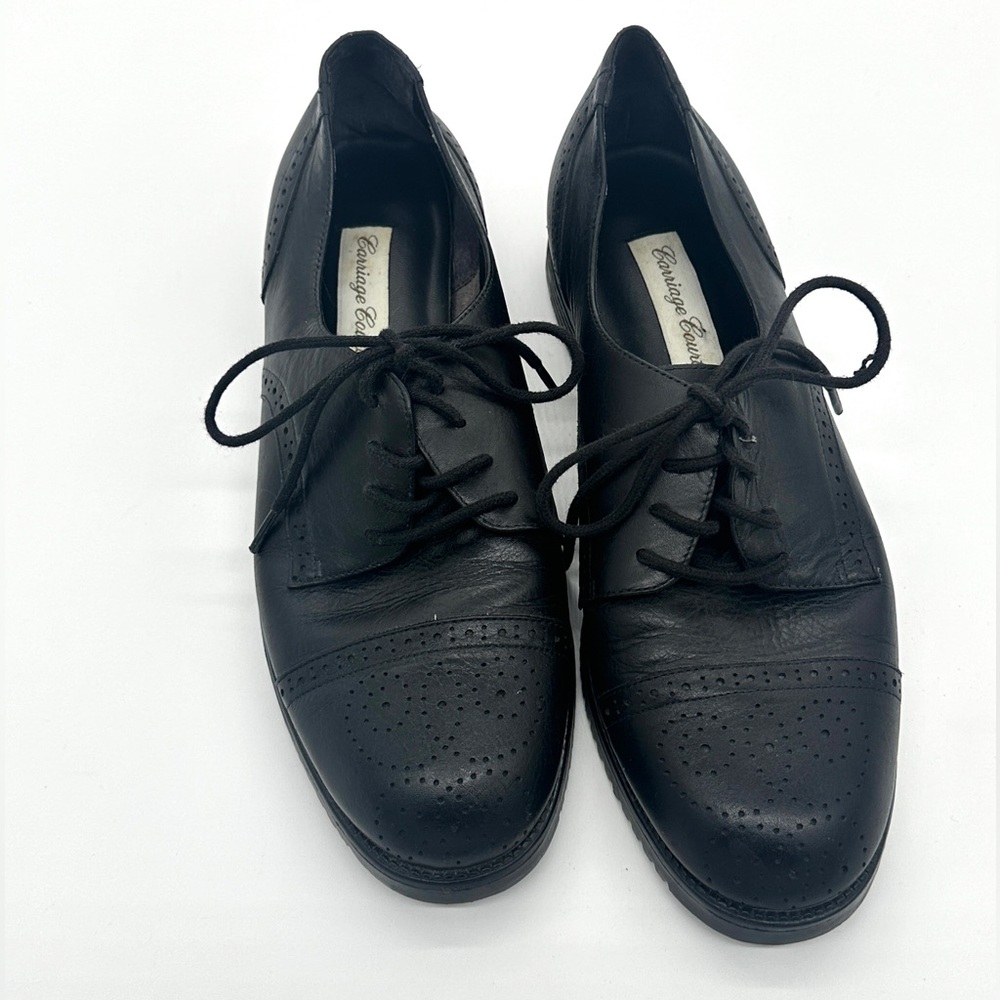 Carriage Court Womens Leather Shoes - Stephen - Oxford - Size 8